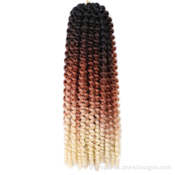 12inch spring twist hair afro freetress private label braiding hair water wave crochet braids hair